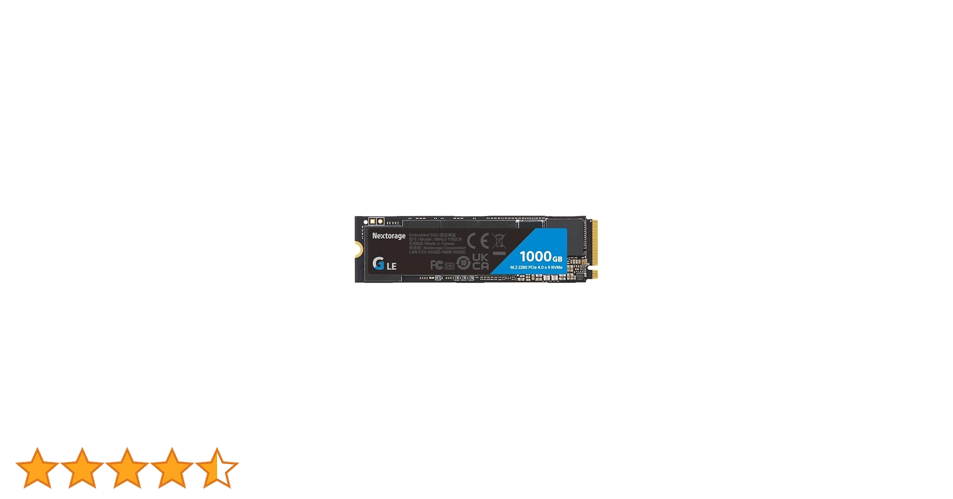 Amazon | Nextorage 1TB SSD 内蔵 M.2 2280 PCIe Gen 4.0 x 4 NVMe 1.4